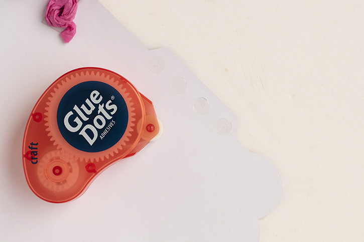 Glue-Dots-Party-Hat-adhere