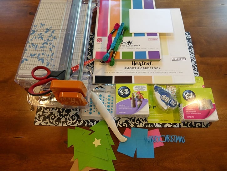 Glue-Dots-Christmas-Tree-card-supplies