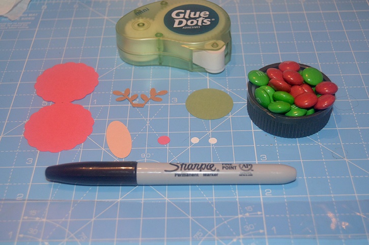 Glue-Dots-Reindeer-Candy-Topper-supplies