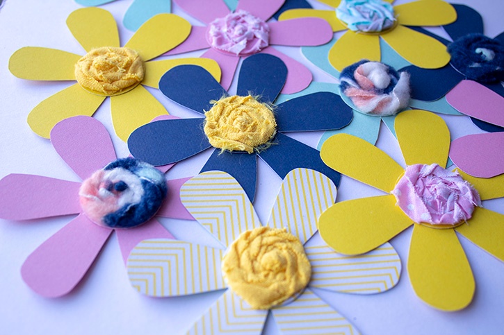 Hanging Flowers Kids Craft finished close-up (2) copy