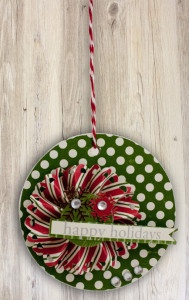 Circle Chipboard Ornament