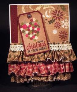 Ruffle Christmas Card