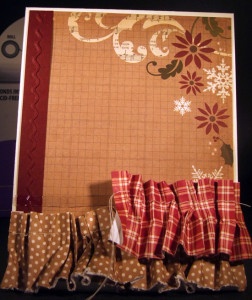 Christmas Ruffle Card Steps