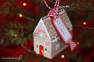Gingerbread House Ornament Printable from CherylStyle