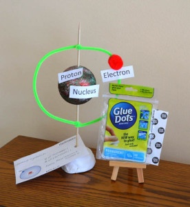 Glue Dots Atom Model