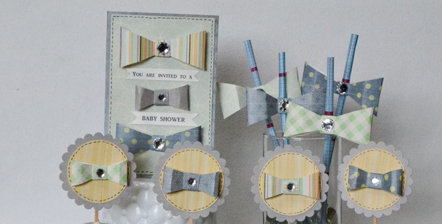 Glue Dots Bow Tie Baby Shower