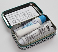 Making a first aid kit for your child's backpack or locker is easy with a few supplies and Glue Dots. Creative Maker Danielle shows you how to make one.