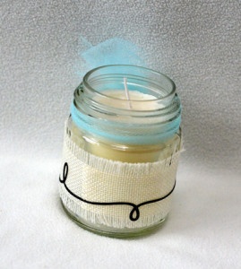 "Cherish" Candle (back) by Grace Tolman