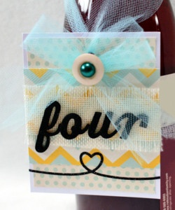 Embellished Tulle Table Numbers
