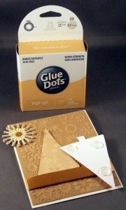 Embossed Christmas Tree Card - Pop Up Glue Dots