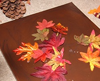 glue-dots-leaf-canvas-application