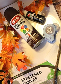glue-dots-leaf-canvas-supplies