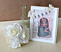 Easy Vintage Inspired Nursery Decoration using Glue Dots