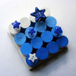 Glue Dots Ombre Cork Board by Danielle Hunter