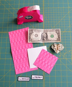 Valentine's Day Origami Card Supplies