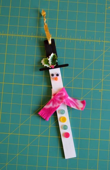 Kids Craft - Paint Stick Snowman