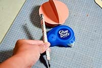 glue-dots-pumpkin-place-setting-step