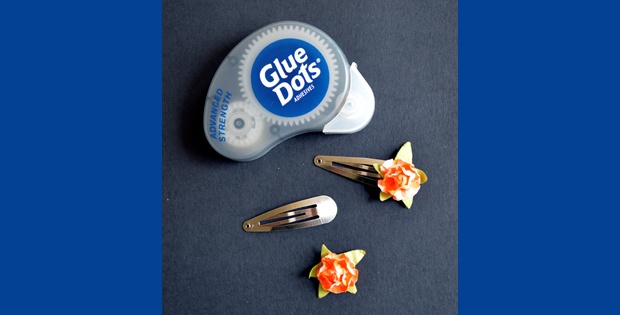 Glue Dots Snappy Hair Clips