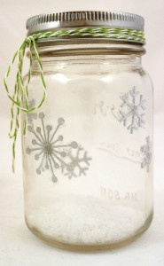 Snowflake Mason Jar Decoration