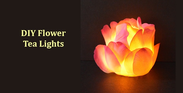 DIY Light Up Flower Tea Lights