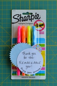 Highlighter Gift Idea for Teacher Appreciation