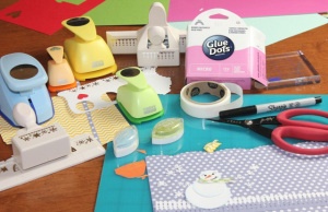 Winter Snowman Card Supplies