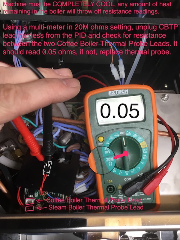 LUCCA M58: Thermal Probe Test/Replacement