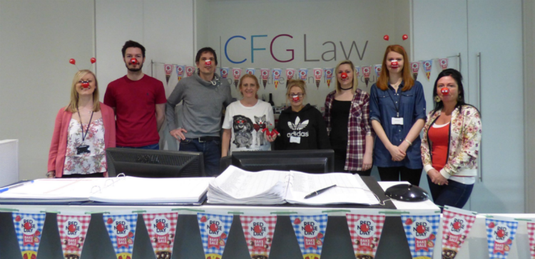 CFG Law raise money for Red Nose Day