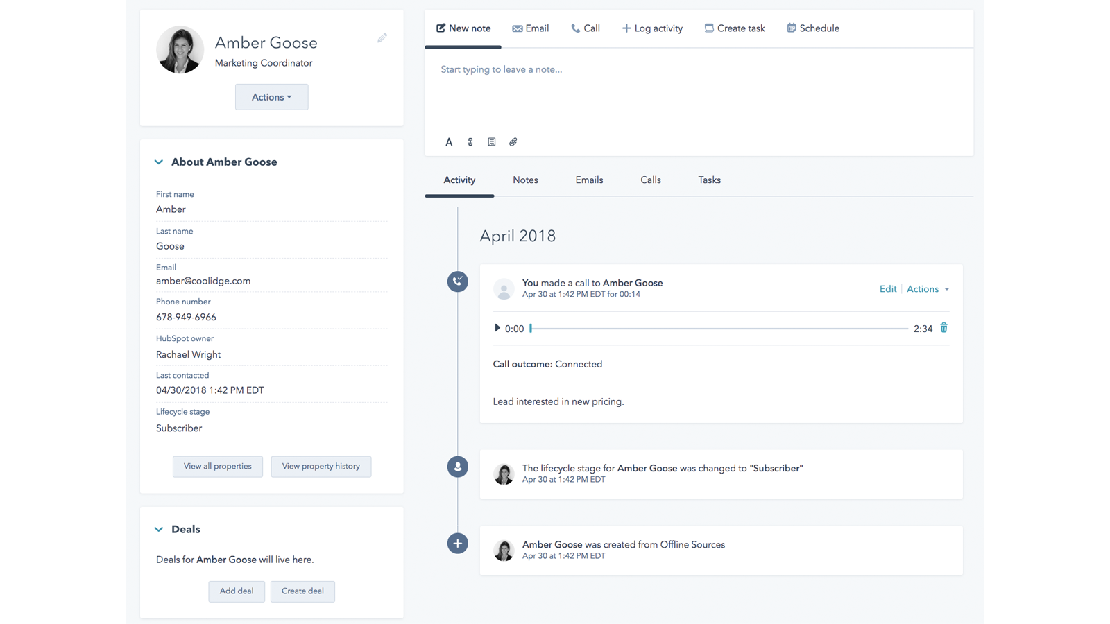 Connect calls with new and existing leads.