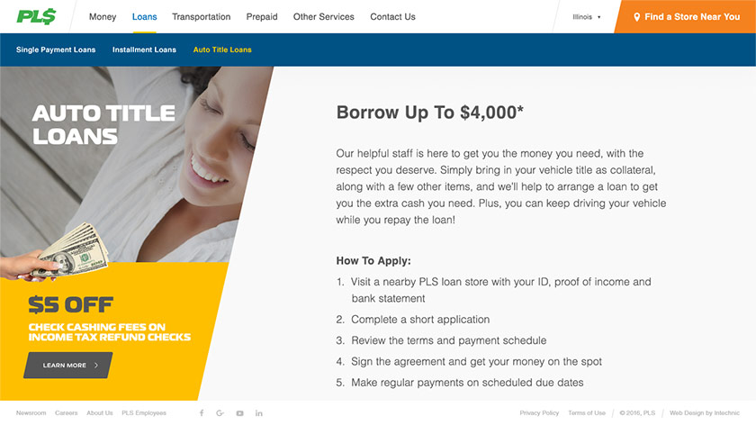 Financial Website UX Design Case Study - UX Audit Comes Second - Auto Title Loans
