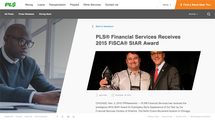 Financial Website UX Design Case Study - UX Audit Comes Second - Screenshot