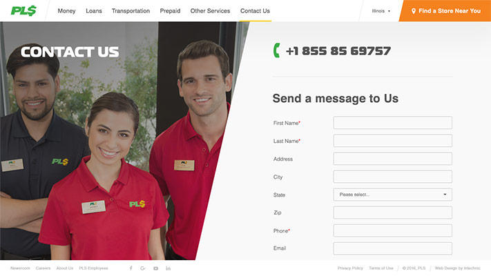 Financial Website UX Design Case Study - UX Audit Comes Second - Cuntact Us