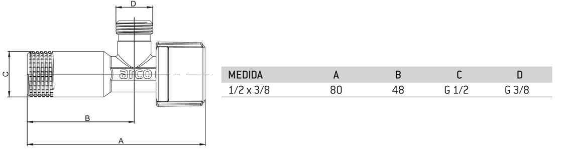 A 80 Mac dimensiones