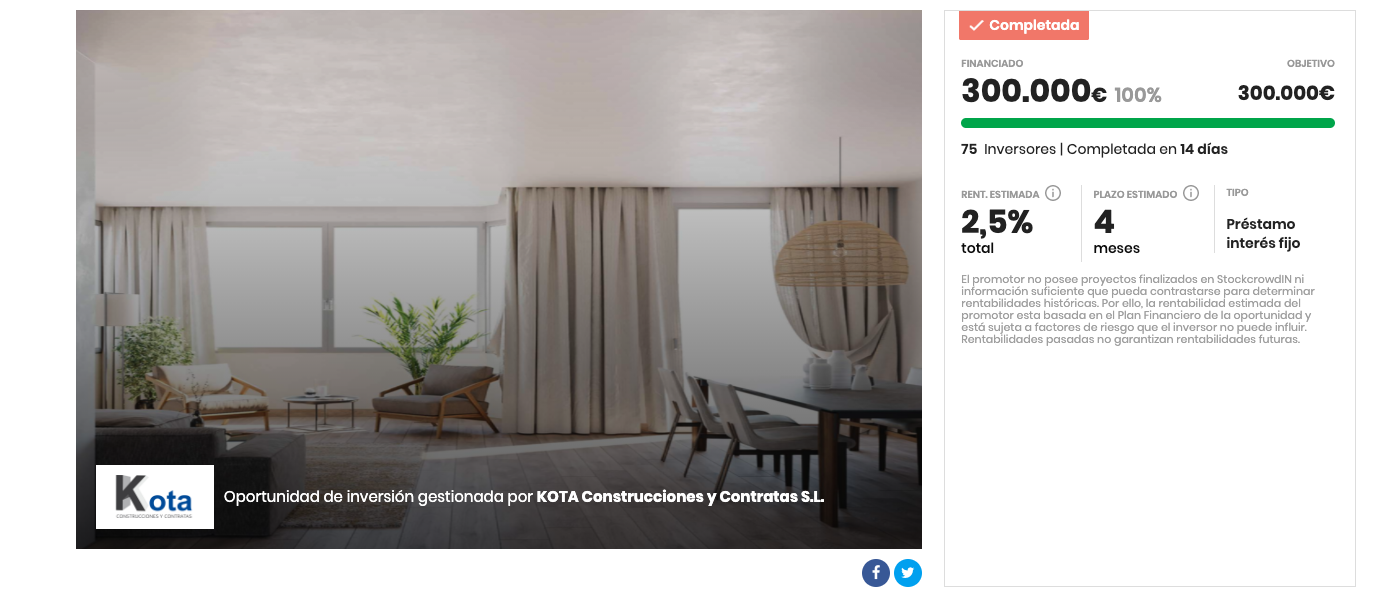 Campaña crowdfunding inmobiliario