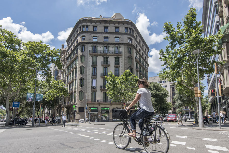 Cruce calles Barcelona