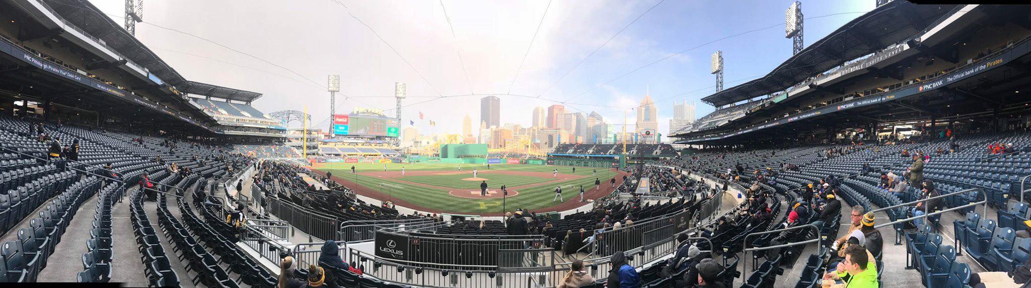 sparse crowd at PNC Park