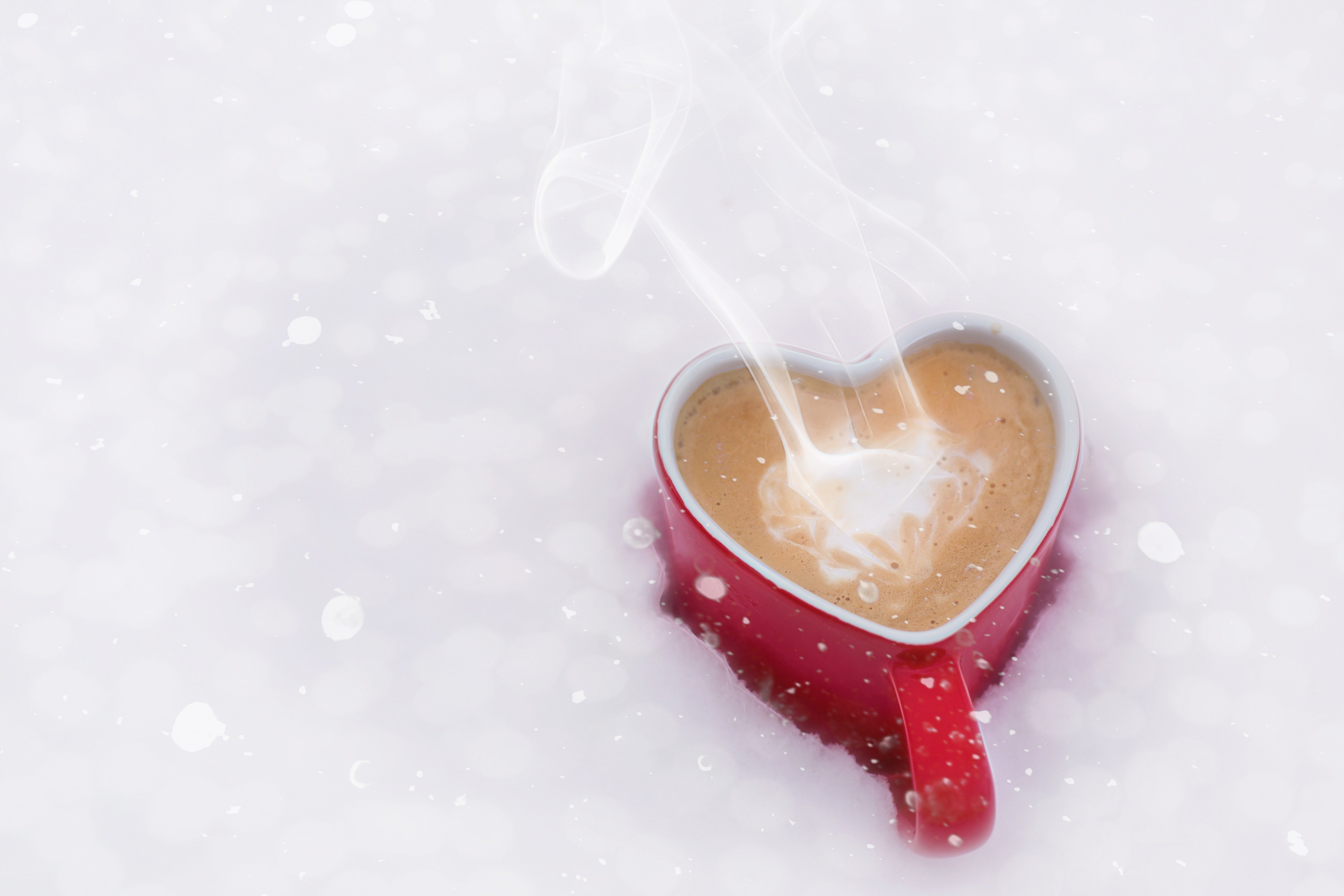 coffee in snow