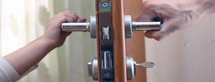 main door handle lock