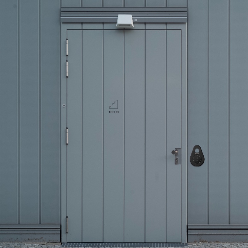 Keybox beside door