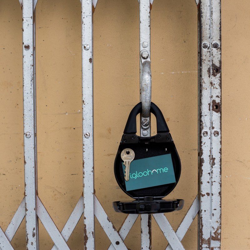 Keybox on gate open