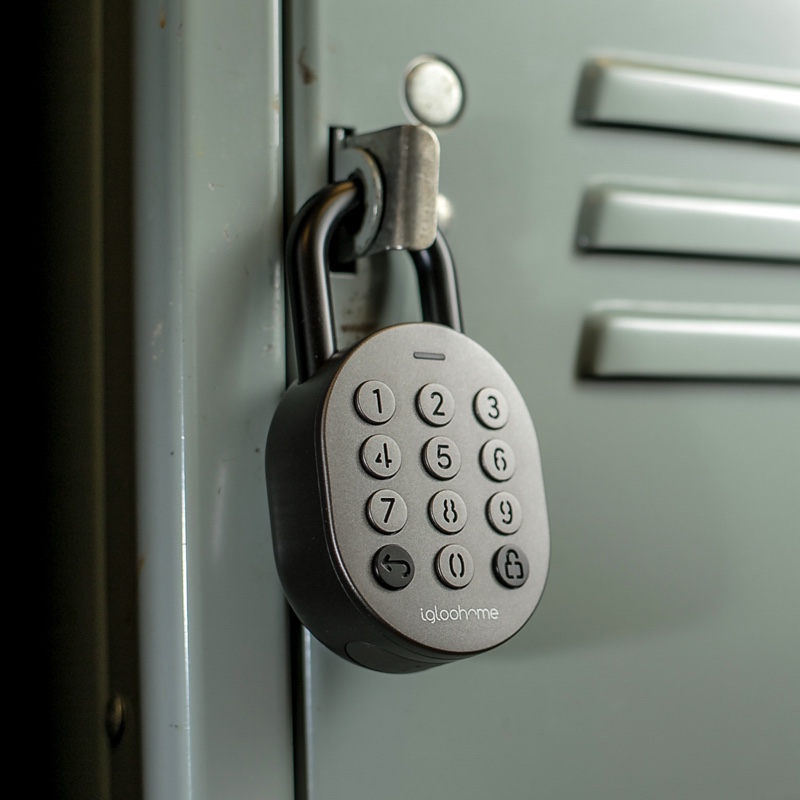 Smart Padlock on gym locker