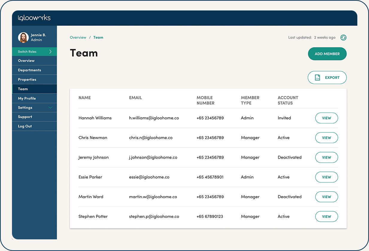 User & Roles Management