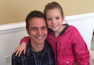 Ryan Krumroy with his daughter