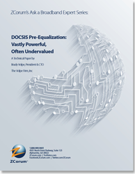 Docsis Pre-Equalization White Paper Cover