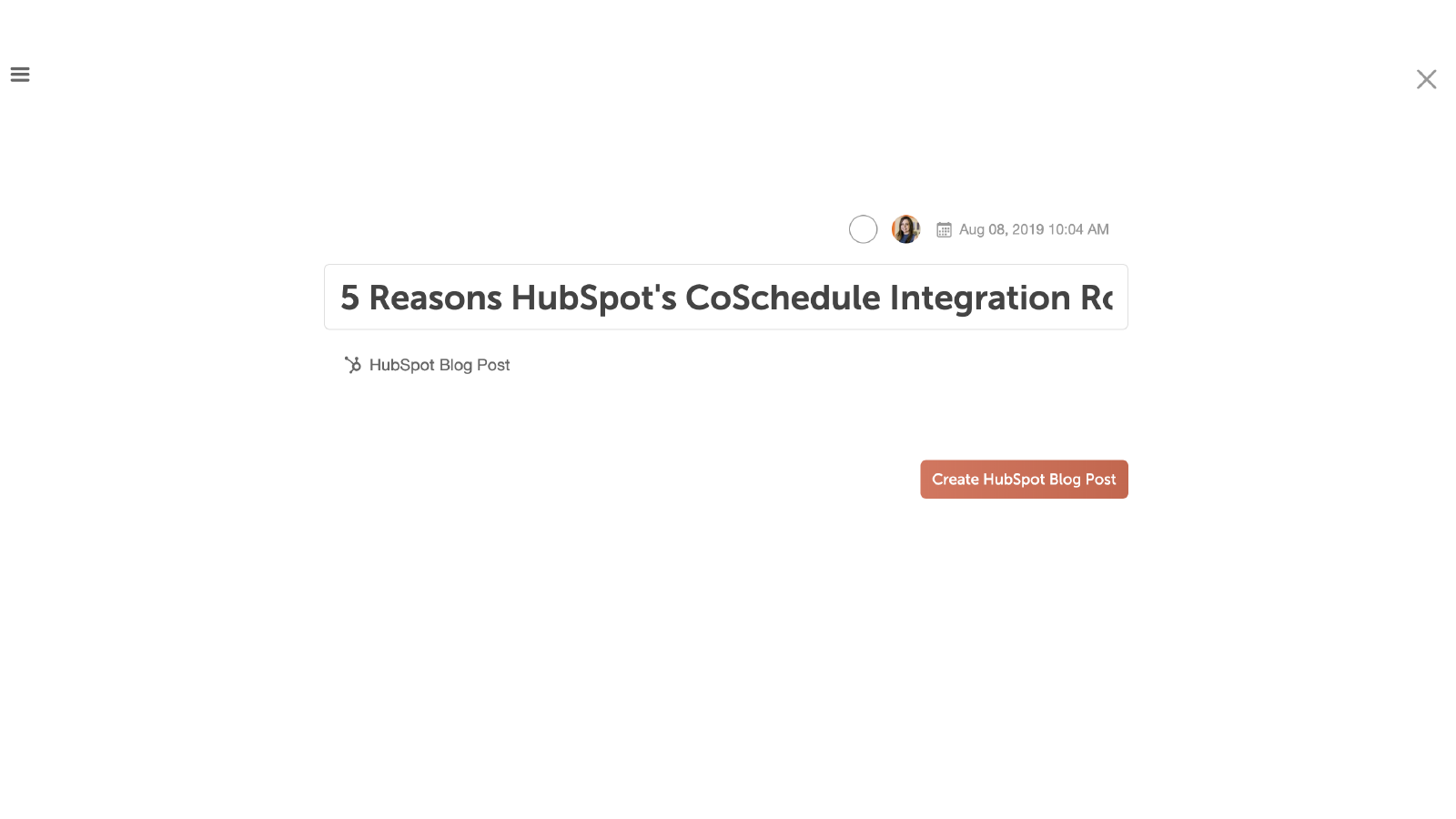 CoSchedule HubSpot Integration Connect Them Today