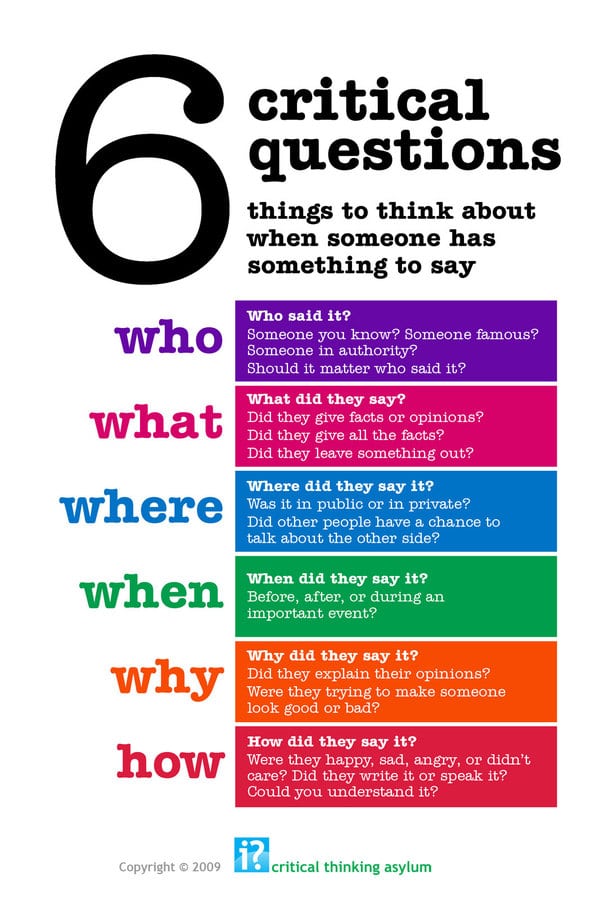 6 critical thinking guidelines psychology