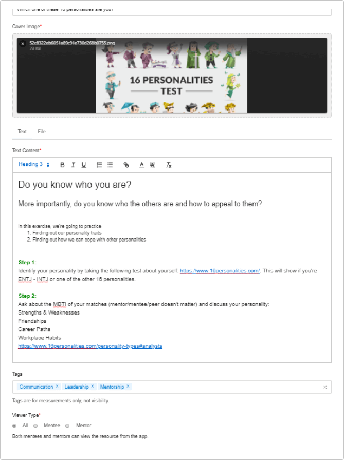 personality development programs