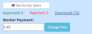 CSV file with worker IDs