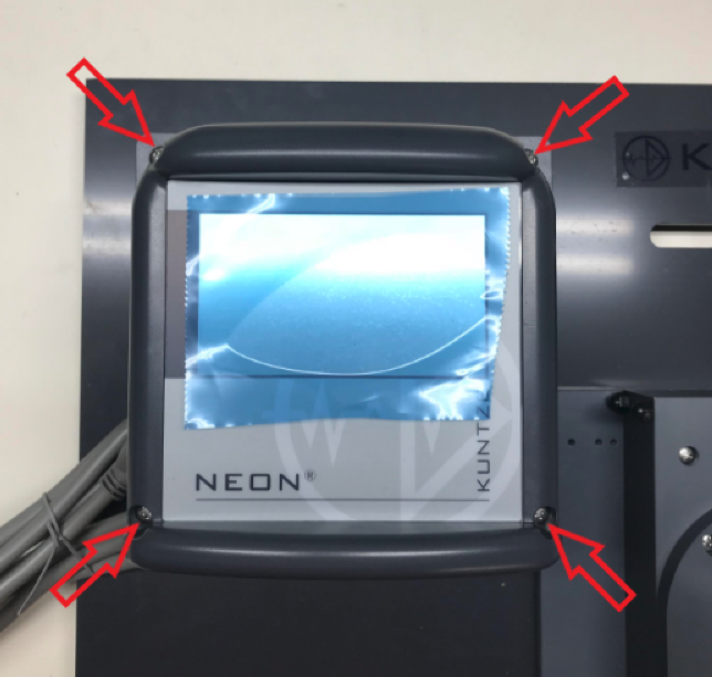 Krypton DIS: four corner screws to access rear panel