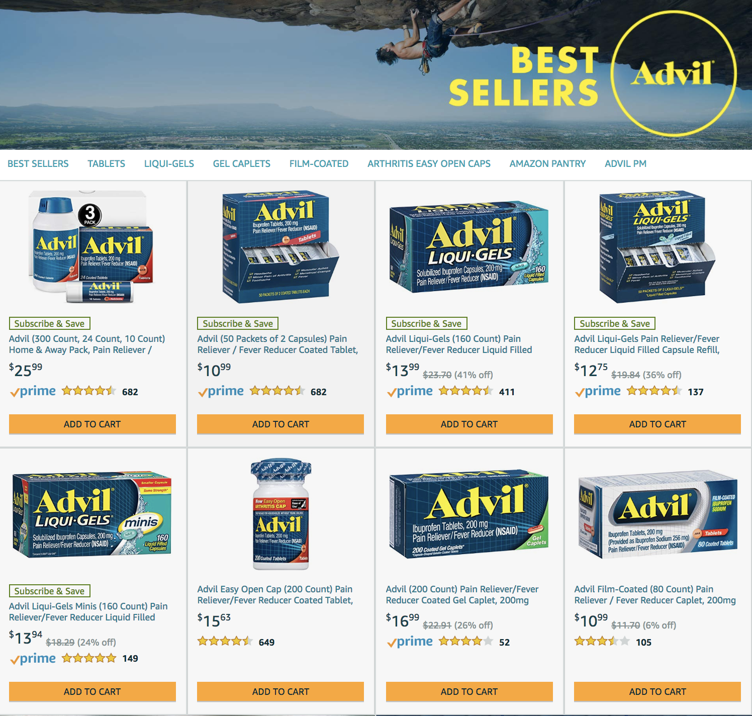 Advil Amazon Store